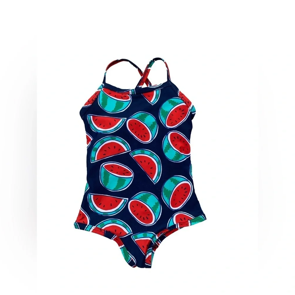 Hanna Andersson Size 90, 3T, Watermelon Print One Piece Swimsuit